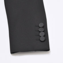 画像をギャラリービューアに読み込む, 極美品 SAINT LAURENT PARIS サンローランパリ テーラードジャケット 517741 Y399W サイズ34 ピークドラペル シングル ブラック 中古 4b008811