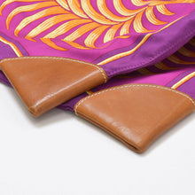 Load image into Gallery viewer, HERMES エルメス シルキーシティPM 王者の虎 TIGRE ROYAL ショルダーバッグ □L刻印 シルク レザー パープル ブラウン 美品 中古 4b009104