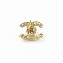 画像をギャラリービューアに読み込む, 極美品 CHANEL シャネル ココマーク ピアス イエロー楕円カラーストーン アクセサリー 両耳 A12A刻印 メタル イエロー ゴールド金具 3.8g 中古 4b009599