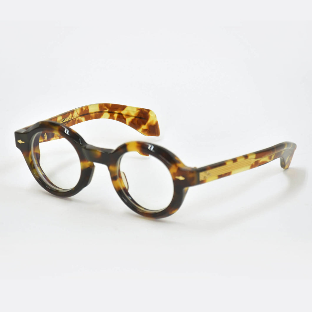 [USED/中古]JACQUESMARIE MAGE メガネ STENDHAL ブラウン アセテート K18ゴールド 44◻︎26 Aランク 中古 4b009624