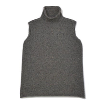 Load image into Gallery viewer, HERMES エルメス VINTAGE ヴィンテージ カシミヤ ニットベスト サイズME グレー タートルネック アーカイブ マルジェラ期 美品 中古 4b009885