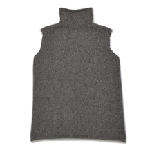 Load image into Gallery viewer, HERMES エルメス VINTAGE ヴィンテージ カシミヤ ニットベスト サイズME グレー タートルネック アーカイブ マルジェラ期 美品 中古 4b009885
