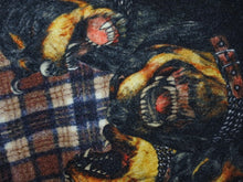 画像をギャラリービューアに読み込む, 極美品 Givenchy ジバンシー 11AW ロットワイラー ブルゾン 柄 ブラウン ブラック チェック ジャケット サイズ44 中古 47065