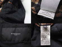 画像をギャラリービューアに読み込む, 極美品 Givenchy ジバンシー 11AW ロットワイラー ブルゾン 柄 ブラウン ブラック チェック ジャケット サイズ44 中古 47065