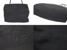 画像をギャラリービューアに読み込む, VERSACE ヴェルサーチ トートバッグ メデューサ ハンドル編み込み ブラック ゴールド金具 ユニセックス 良品 中古 47770