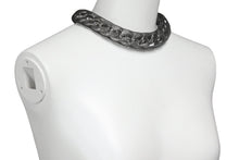 画像をギャラリービューアに読み込む, 初期 JEAN PAUL GAULTIER ジャンポールゴルチェ ネックレス チョーカー マイアミ型 キューバン ネット シルバー 美品 中古 47771