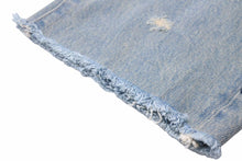 画像をギャラリービューアに読み込む, UNDERCOVER アンダーカバー BUT BEAUTIFUL パッチ加工 クラッシュデニムパンツ 05SS 5S30-P2 ブルー サイズ2 美品 中古 49039