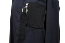 画像をギャラリービューアに読み込む, Givenchy ジバンシー リング ジップ 長袖シャツ デザイン 黒 ブラック トップス サイズ41 中古 美品 49590