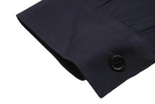 画像をギャラリービューアに読み込む, Givenchy ジバンシー リング ジップ 長袖シャツ デザイン 黒 ブラック トップス サイズ41 中古 美品 49590