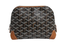 画像をギャラリービューアに読み込む, 新品未使用 GOYARD ゴヤール ポーチ ヴァンドーム コスメティックポーチ ブラウン シルバー金具 中古 4b003702