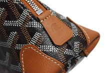 画像をギャラリービューアに読み込む, 新品未使用 GOYARD ゴヤール ポーチ ヴァンドーム コスメティックポーチ ブラウン シルバー金具 中古 4b003702