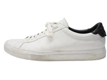 画像をギャラリービューアに読み込む, Givenchy ジバンシー アーバンストリート レザー ロートップスニーカー レザー ホワイト ブラック サイズ45 美品 中古 4B004914