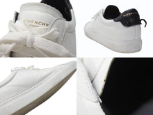画像をギャラリービューアに読み込む, Givenchy ジバンシー アーバンストリート レザー ロートップスニーカー レザー ホワイト ブラック サイズ45 美品 中古 4B004914