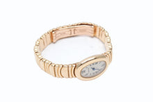 画像をギャラリービューアに読み込む, 極美品 CARTIER カルティエ BAIGNOIRE MINI ミニ ベニュワール 腕時計 W15109D8 重量約66.0g 金無垢 白文字盤 防水ケース クォーツ 中古 4b006172