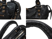 Load image into Gallery viewer, 極美品 BALENCIAGA バレンシアガ ザ ジャイアント シティ 2WAYハンドバッグ ショルダーバッグ ブラック ローズゴールド金具 中古 4b006828