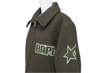 画像をギャラリービューアに読み込む, A Bathing Ape アベイシングエイプ 90s Wool Jacket 90s ウール ジャケット サイズ L カーキー 美品 中古 4c073892