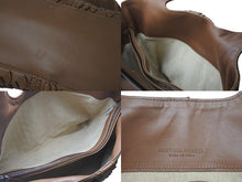 画像をギャラリービューアに読み込む, BOTTEGA VENETA ボッテガヴェネタ イントレチャート 花柄 ハンドバッグ イタリア製 レザー ブラウン 美品 中古 4c075707