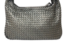画像をギャラリービューアに読み込む, BOTTEGA VENETA ボッテガヴェネタ ホーボー イントレチャート ワンショルダーバッグ 115653 メタリックゴールド 美品 中古 4c076250
