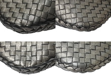 画像をギャラリービューアに読み込む, BOTTEGA VENETA ボッテガヴェネタ ホーボー イントレチャート ワンショルダーバッグ 115653 メタリックゴールド 美品 中古 4c076250