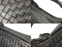 画像をギャラリービューアに読み込む, BOTTEGA VENETA ボッテガヴェネタ ホーボー イントレチャート ワンショルダーバッグ 115653 メタリックゴールド 美品 中古 4c076250
