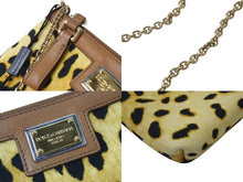 画像をギャラリービューアに読み込む, 新品同様 DOLCE &amp; GABBANA ドルチェアンドガッバーナ チェーンショルダーバッグ アクセサリーポーチ レオパード柄 BB4506A49321 中古 4b000017