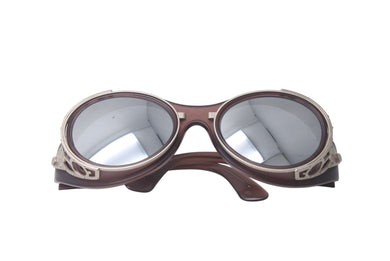 Jean Paul Gaultier ジャンポールゴルチェ ゴーグル 90s サングラス 556-6001 ブラウン 美品 中古 4b000055