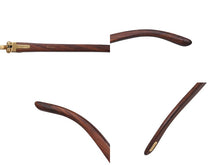 Load image into Gallery viewer, Cartier カルティエ メガネ リムレス ウッドテンプル 眼鏡 アイウェア メタル ウッド 3556828 ブラウン ゴールド金具 美品 中古 4b000059