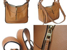 画像をギャラリービューアに読み込む, LOEWE ロエベ ハンモックバッグ スモール ２WAY ハンドバッグ ブラウン ソフトグレインカーフ 0691910 ショルダーバッグ 美品 中古 4b000091