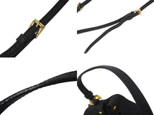 画像をギャラリービューアに読み込む, PRADA プラダ 2WAYバッグ ショルダーバッグ ハンドバッグ トライアングルロゴ ナイロン レザー ブラック ゴールド金具 美品 中古 4b000098