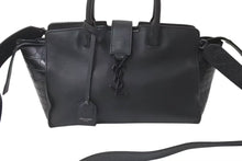 画像をギャラリービューアに読み込む, 極美品 YVES SAINT LAURENT イブサンローラン ベビー ダウンタウンカバス 2WAYバッグ 436834 レザー ブラック 中古 4b000119
