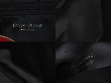 画像をギャラリービューアに読み込む, YVES SAINT LAURENT イブサンローラン ハンドバッグ トートバッグ ロゴ 129360 002404 レッド シルバー金具 美品 中古 4b000123