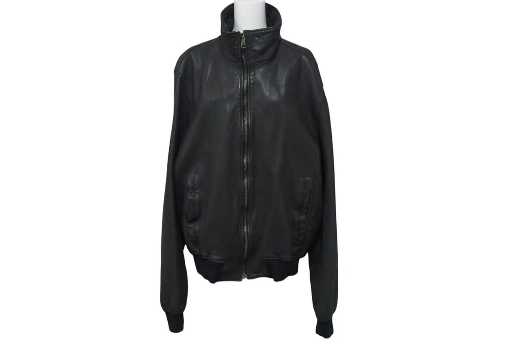 DOLCE & GABBANA ドルチェアンドガッバーナ ラムレザーブルゾン ブラック サイズ56 LS - G9N16L 美品 中古 4b000258