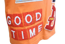 画像をギャラリービューアに読み込む, DOLCE&amp;GABBANA ドルチェアンドガッバーナ リンガーＴシャツ サイズM パッチワーク オレンジ ホワイト コットン 美品 中古 4b000260