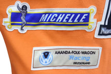 画像をギャラリービューアに読み込む, DOLCE&amp;GABBANA ドルチェアンドガッバーナ リンガーＴシャツ サイズM パッチワーク オレンジ ホワイト コットン 美品 中古 4b000260