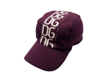 画像をギャラリービューアに読み込む, DOLCE&amp;GABBANA ドルチェアンドガッバーナ キャップ ワインレッド ベージュ コットン サイズ60 美品 中古 4b000265