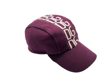 画像をギャラリービューアに読み込む, DOLCE&amp;GABBANA ドルチェアンドガッバーナ キャップ ワインレッド ベージュ コットン サイズ60 美品 中古 4b000265