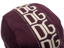 画像をギャラリービューアに読み込む, DOLCE&amp;GABBANA ドルチェアンドガッバーナ キャップ ワインレッド ベージュ コットン サイズ60 美品 中古 4b000265