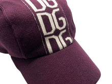 画像をギャラリービューアに読み込む, DOLCE&amp;GABBANA ドルチェアンドガッバーナ キャップ ワインレッド ベージュ コットン サイズ60 美品 中古 4b000265