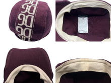 画像をギャラリービューアに読み込む, DOLCE&amp;GABBANA ドルチェアンドガッバーナ キャップ ワインレッド ベージュ コットン サイズ60 美品 中古 4b000265