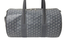 画像をギャラリービューアに読み込む, 新品同様 GOYARD ゴヤール バレル40 スポーツバッグ ボストンバッグ BARREL040TY01CL03P PVC レザー グレー シルバー金具 中古 4b000291