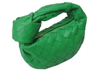 画像をギャラリービューアに読み込む, 極美品 BOTTEGAVENETA ボッテガヴェネタ ミニ ジョディ ハンドバッグ パラキート グリーン ラムレザー カーフレザー 中古 4b000295