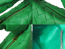 画像をギャラリービューアに読み込む, 極美品 BOTTEGAVENETA ボッテガヴェネタ ミニ ジョディ ハンドバッグ パラキート グリーン ラムレザー カーフレザー 中古 4b000295