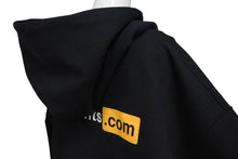 画像をギャラリービューアに読み込む, 極美品 VETEMENTS ヴェトモン 25SS VETEMENTS.COM FITTED ジップアップ フーディ― ブラック コットン パーカー ロゴ ua66hd830b サイズXL 中古 4b000336