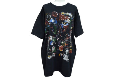 VINTAGE ヴィンテージ Chief Miles Davis マイルズ・デイヴィス プリント 半袖Tシャツ ANDAZIA ブラック Lサイズ アートT ジャズ 良品 中古 4b000364