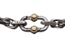 画像をギャラリービューアに読み込む, TIFFANY&amp;Co. ティファニー メイカーズ ワイドチェーン ブレスレット ラージ 重量約54.9g 全長約22cm 18KYG シルバー925 美品 中古 4b000423