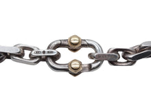 画像をギャラリービューアに読み込む, TIFFANY&amp;Co. ティファニー メイカーズ ワイドチェーン ブレスレット ラージ 重量約54.9g 全長約22cm 18KYG シルバー925 美品 中古 4b000423