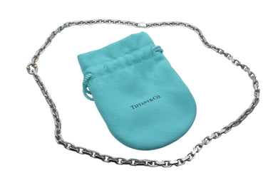 TIFFANY&Co. ティファニー メイカーズ ネックレス 重量約66.1g 全長約61.5cm Ag925/Au750刻印 1837コレクション 美品 中古 4b000424