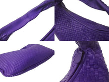 画像をギャラリービューアに読み込む, 新品同様 BOTTEGA VENETA ボッテガヴェネタ イントレチャート ホーボー ワンショルダーバッグ ミデュアム パープル B012665O6Z 中古 4b000461