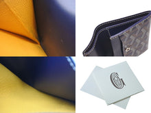 画像をギャラリービューアに読み込む, 極美品 GOYARD ゴヤール マリニー ウォレット 二つ折り財布 MARIGNPMLTY12CL12P ネイビー レザー PVC 中古 4b000474