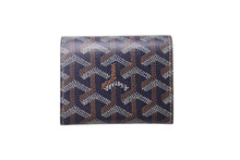 画像をギャラリービューアに読み込む, 極美品 GOYARD ゴヤール マリニー ウォレット 二つ折り財布 MARIGNPMLTY12CL12P ネイビー レザー PVC 中古 4b000474